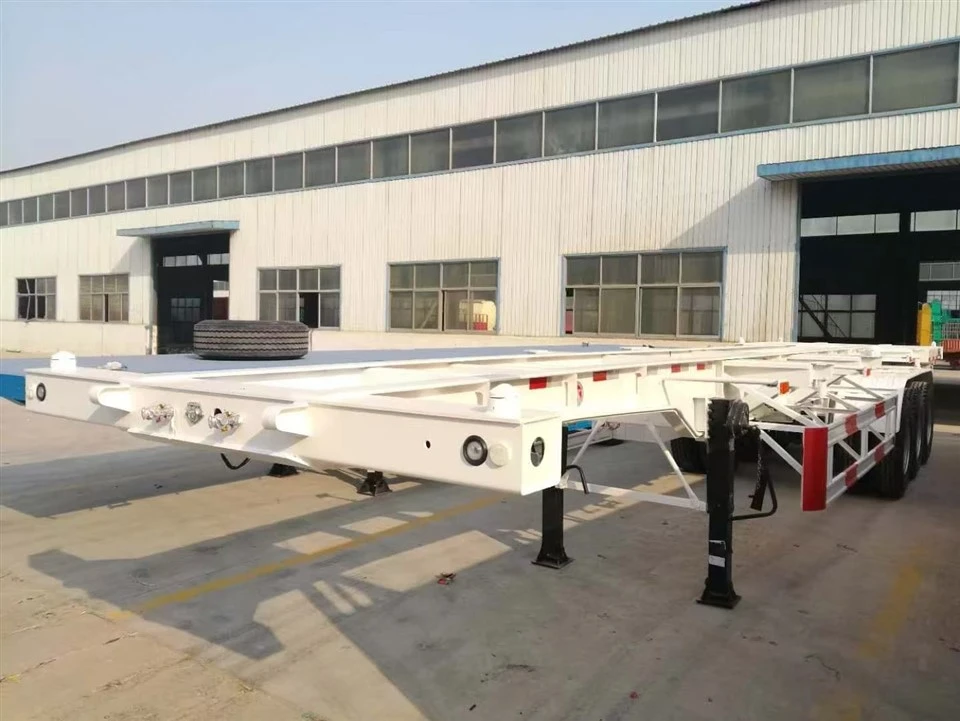 Container skelett frakt container chassi lastbil semi trailer